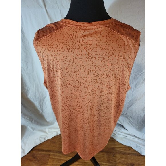 REI Co-op XL Orange Geometric Sleeveless Tank - Picture 4 of 5